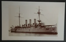 HMS Gladiator Postcard RPPC British Royal Navy Battlecruiser Military
