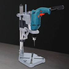 Portable Bench Clamp Drill Press Stand Adjustable Drilling Pedestal Holder Tool