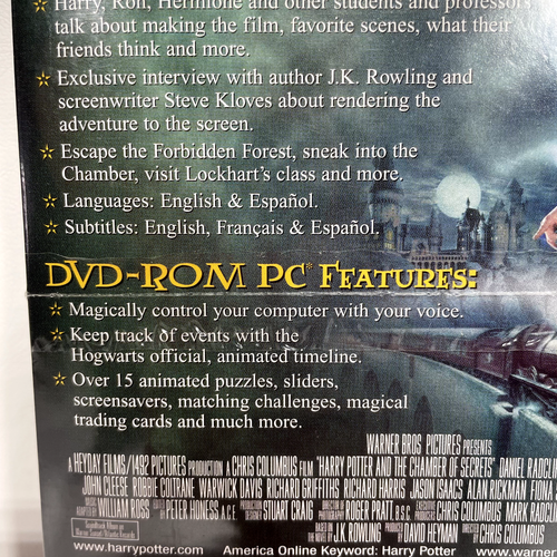 Harry Potter And The Chamber of Secrets Widescreen Edition DVD - Picture 4 of 5