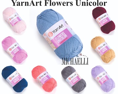 Yarnart Flowers Unicolor - 50 Gramm