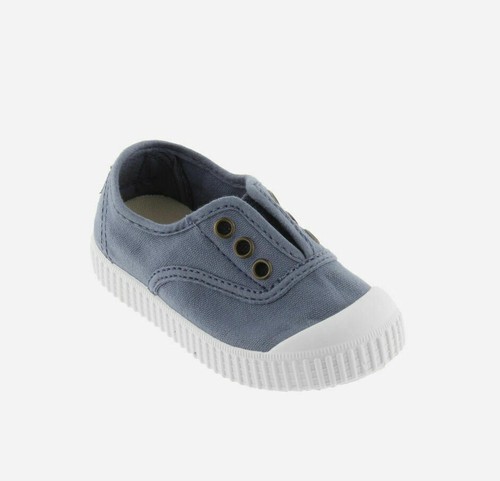 Kids Shoes Canvas Sneaker Victoria Slip On Cotton Trainers Girl Boy Shoes NEW - Picture 29 of 37