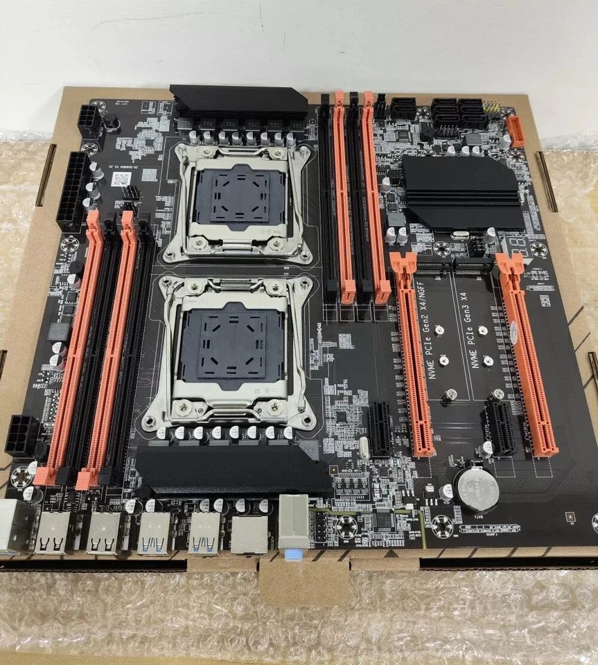 2x Intel Xeon E5-2680 V4 CPU + X99 Motherboard ATX + 2x 32GB DDR4 2133P ECC RAM - Image 2 of 4