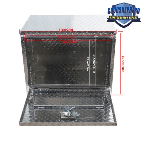 24 "Aluminum Underbody for Trailer Pickup Truck Tool Storage Area Under Tool Box - Picture 3 of 12