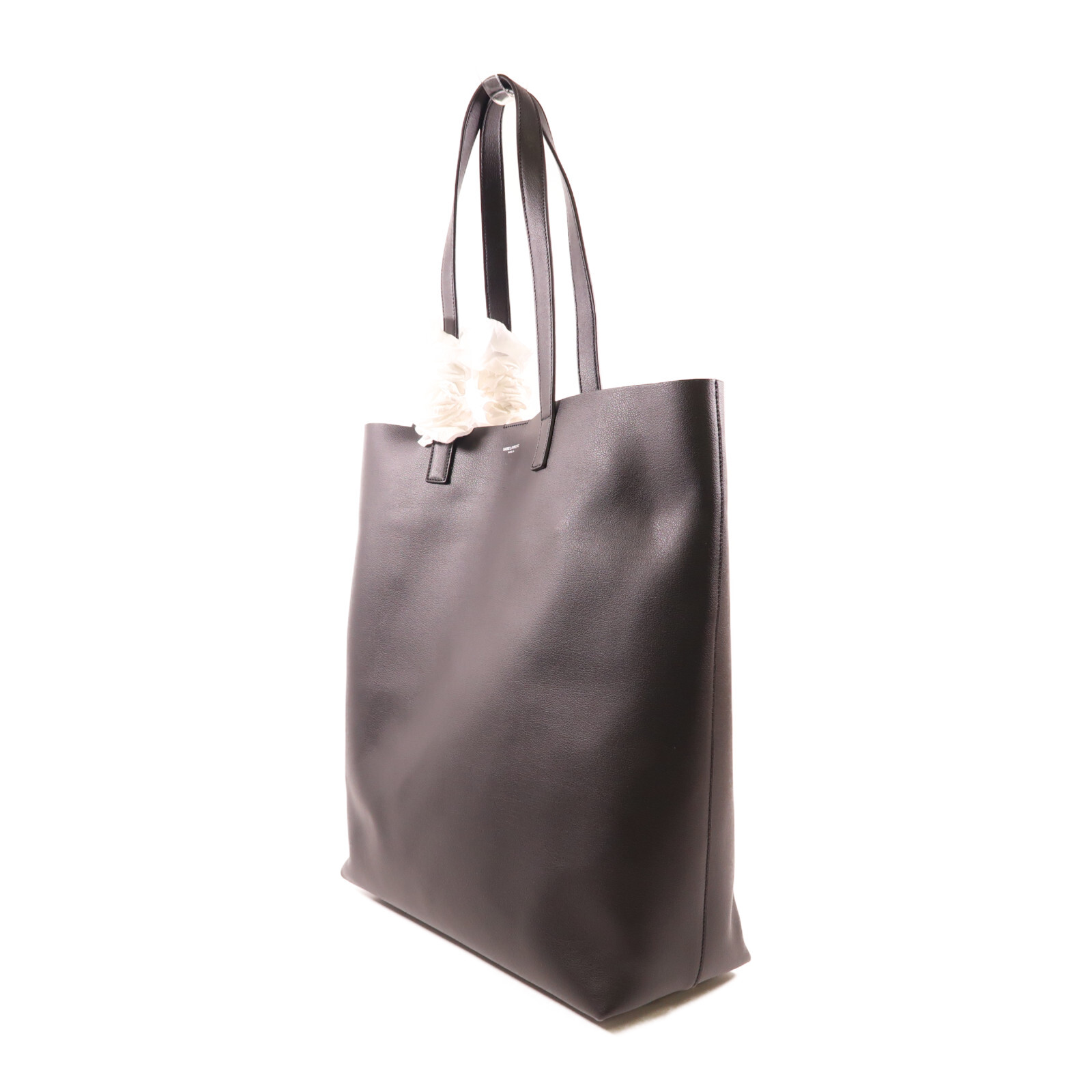 SAINT LAURENT Borsa shopper uomo audace borsa a tracolla pelle di vitello nera 676657CSU0N1000