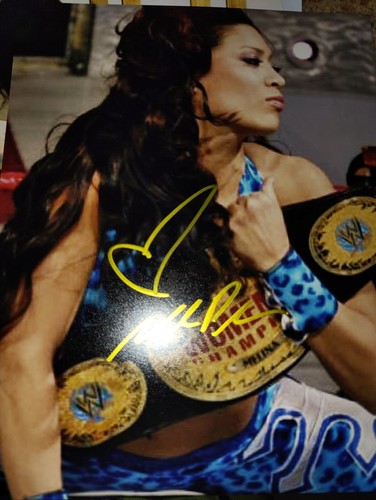 Melina Signed 8x10 Sexy Live Photo WWE Wwf