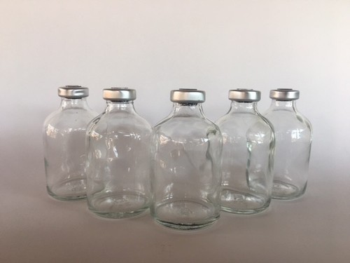 (10) Sealed Sterile 30mL Glass Vials FLIP TOP open - Picture 4 of 5