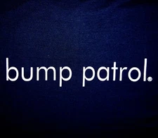 Bump Patrol, Men's Size MEDIUM T-Shirt Dark Blue Amka 65:35 Cotton Blend Tee NEW