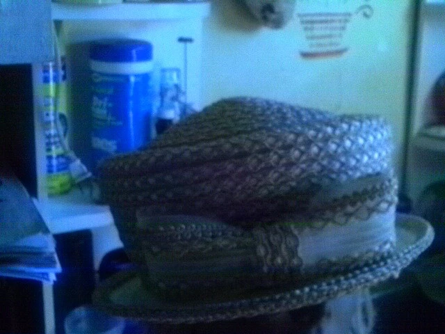 Sombrero vintage Finesse para mujer con arco ¡¡EXCELENTE ESTADO USADO!! BOHO CHIC Foto 2 de 4