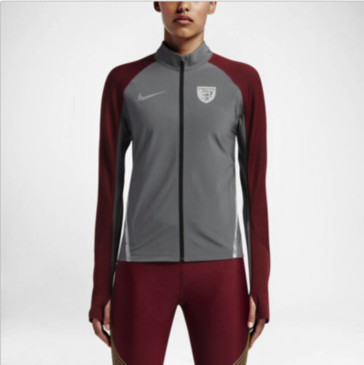 NWT Women's Nike NikeLab Gyakusou Stadium Jacket Silver Red Sz Small 856252 006