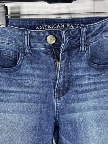 American Eagle Outfitters Damen 4 Jeans Super Stretch normal blau 54485 - Bild 4 von 4