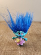 Blue hair Toy Troll Dolls Figures Mini Plastic 2015 Hasbro