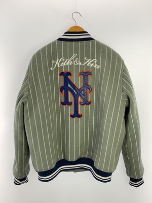 ジャケット・アウター Kith MLB for New York Mets Coat Kith MLB for New York Mets Suede Bomber Jacket Stadium Men's