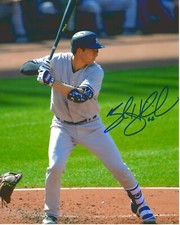 Kyle Higashioka New York Yankees Autographed 8x10 Photo with COA (Batting)