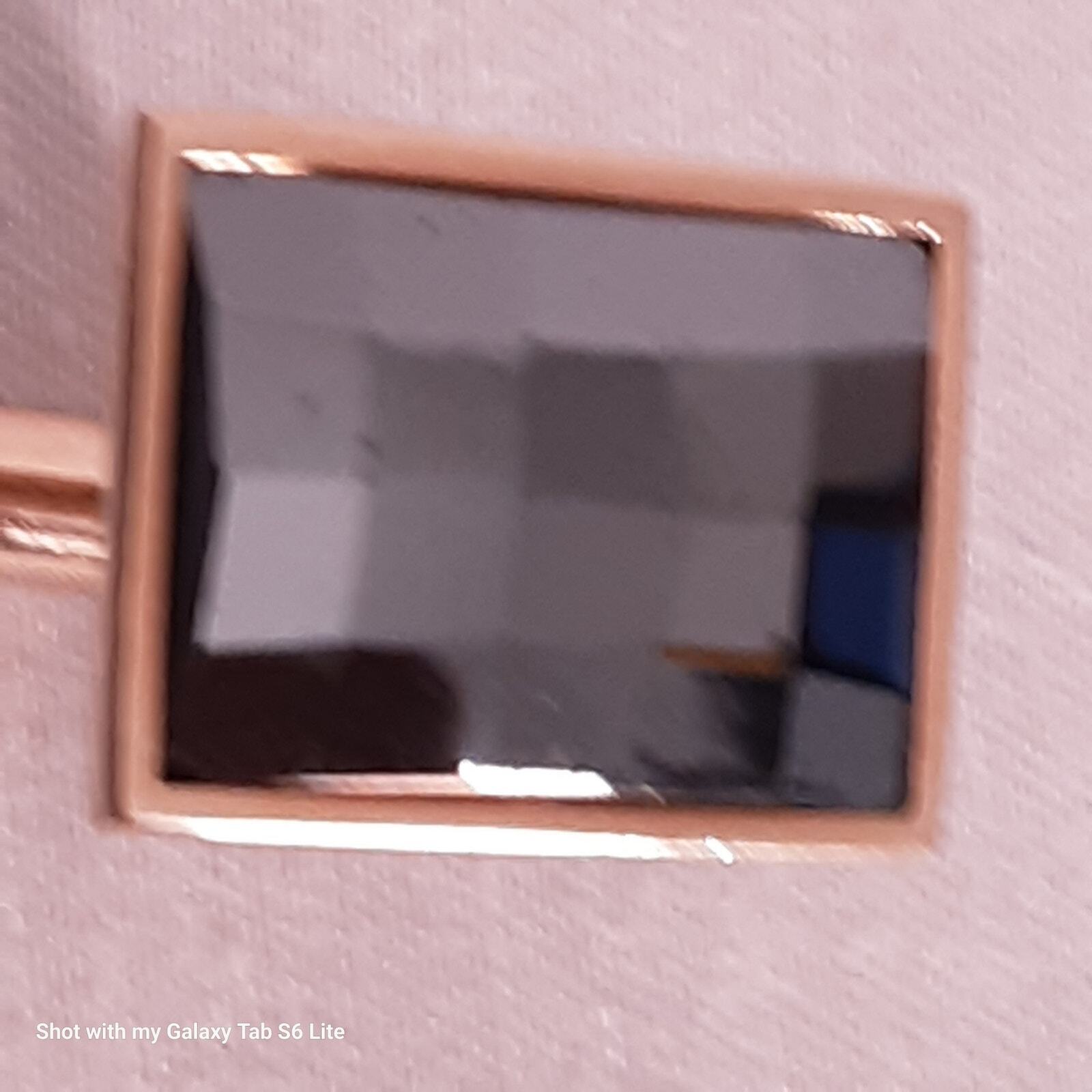 Swank Mens Cufflinks Rectangular Black Faceted Sq… - image 4