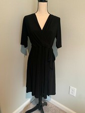 ASOS Gilli Brand Women's Black Wrap Effect Dress Size Small NWT