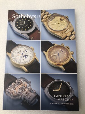 SOTHEBY'S IMPORTANT WATCHES NEW YORK 7 DECEMBER 2023