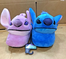 Disney Stitch Plush Slippers Blue  Pink R1B