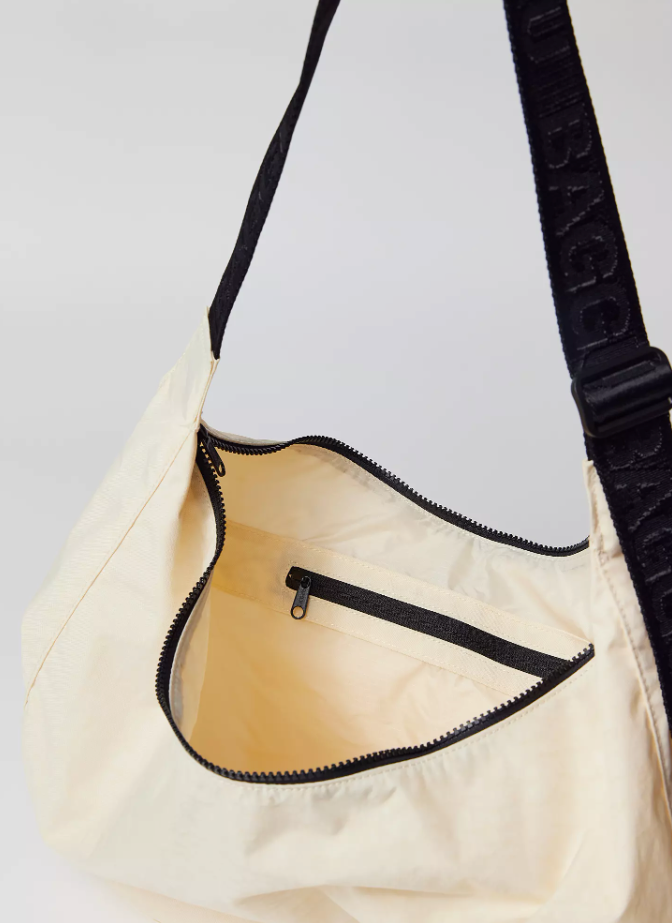 Baggu Large Crescent Bag Ivory | eBay