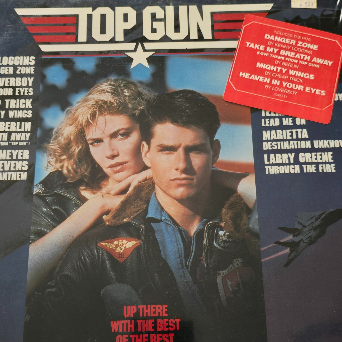 TOP GUN Original 1986 Motion Picture Soundtrack LP Columbia C40323