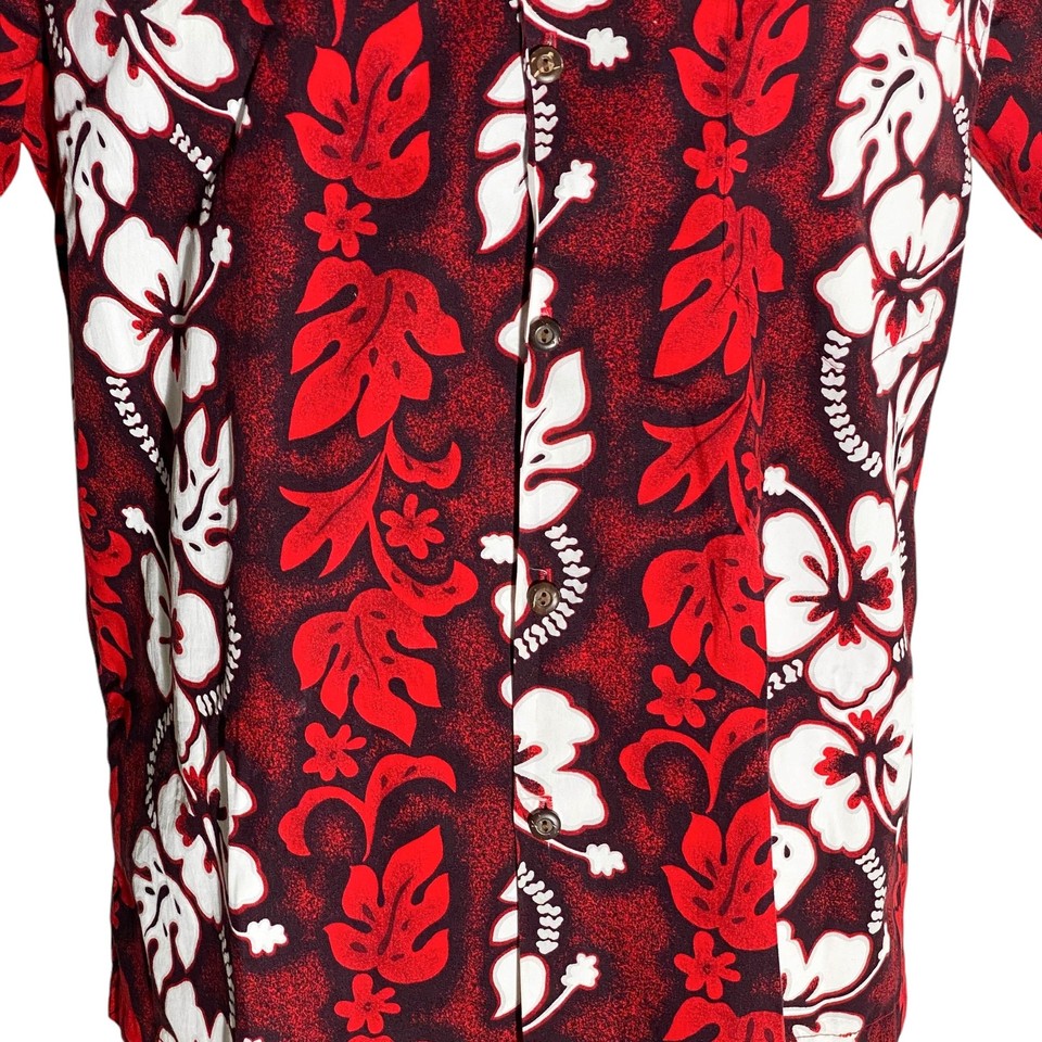 Short Haute Hippie Femme Taille M - Motif Hawaïen Tropical, Taille Haute, Rose, Inde