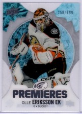 2023-24 Upper Deck Ice Olle Eriksson Ek Blue Parallel  Rookie Card # 195