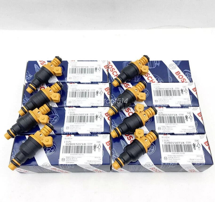 8X Original BOSCH OEM Upgrade Fuel Injectors For Ford F150 F250 F350 0280150718 - Изображение 2 из 4
