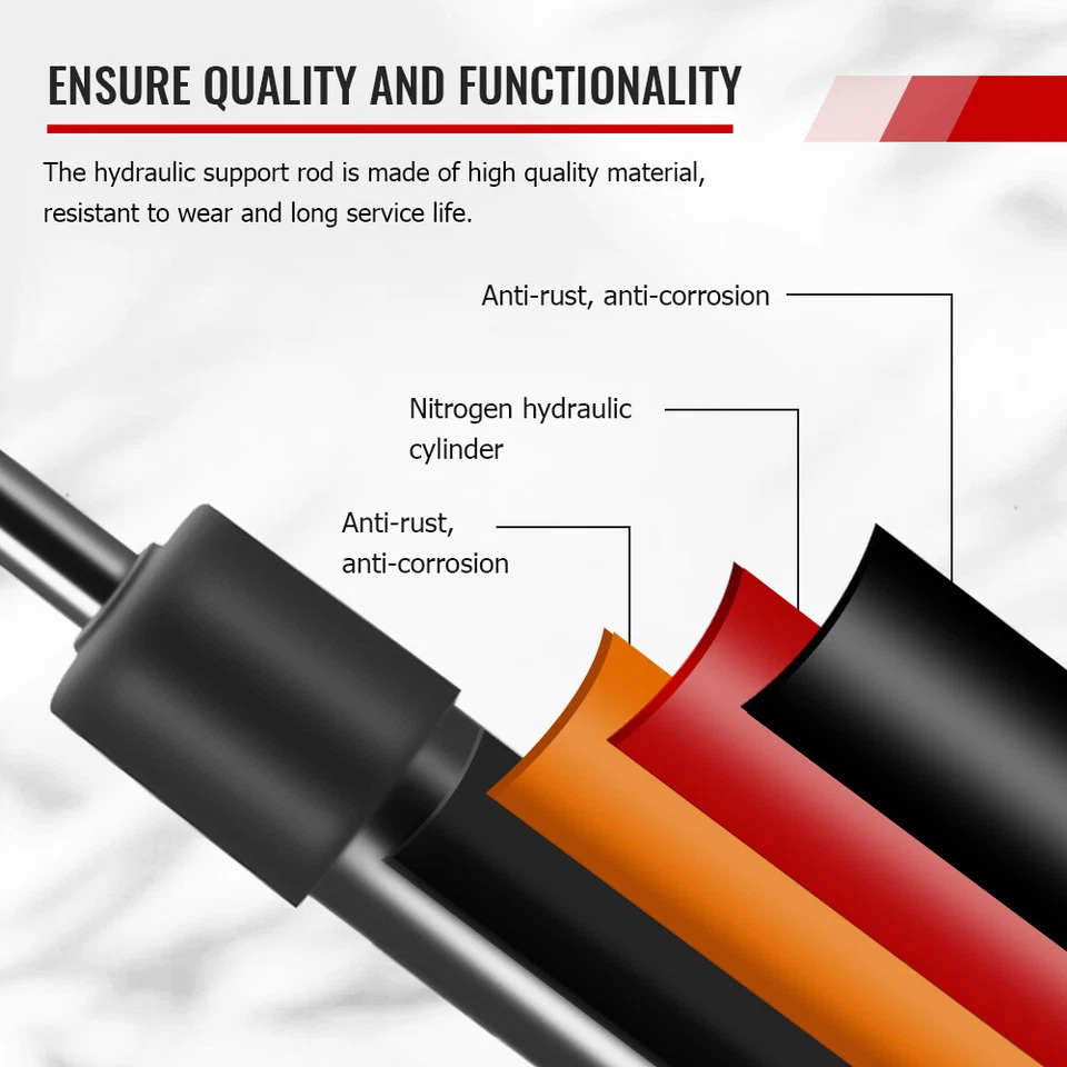 Amortiguadores de resorte de puntales de elevación del capó delantero para Toyota Camry Avalon 2012-2016 Foto 4 de 4