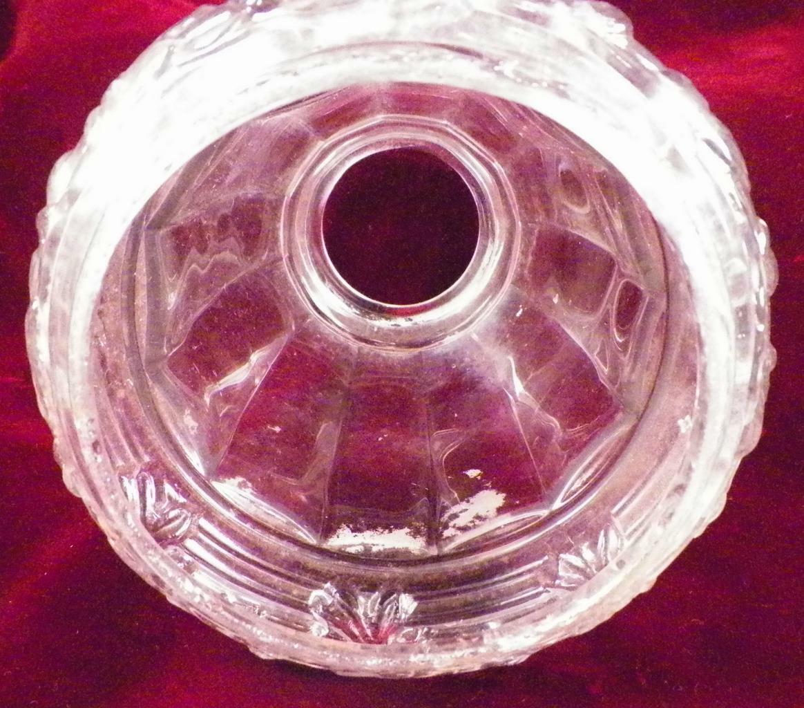 Art Deco Lamp Shade Clear Glass Acorns & Oak Leaves Table Stand Ceiling