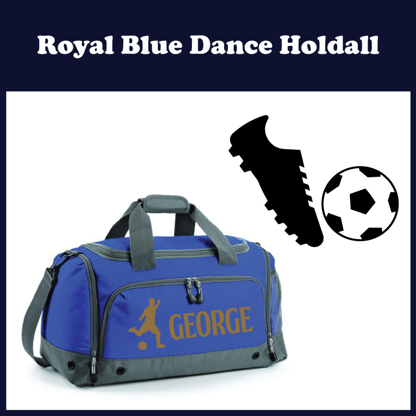 Personalised Football Holdall Kids School Boys Girls PE Sports Gym Shoe Kit Bag image 6