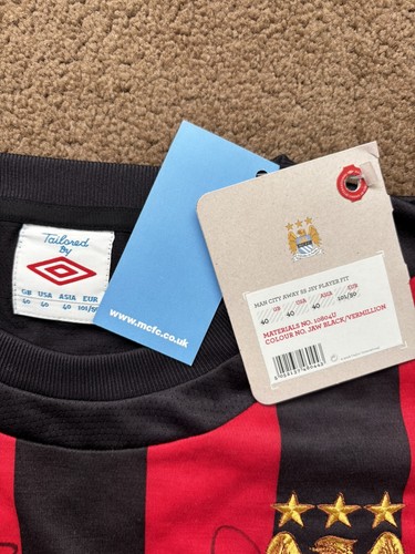 Manchester City 2011/12 Premier League Winners Away Football Shirt Signed By 14 - Picture 10 of 12