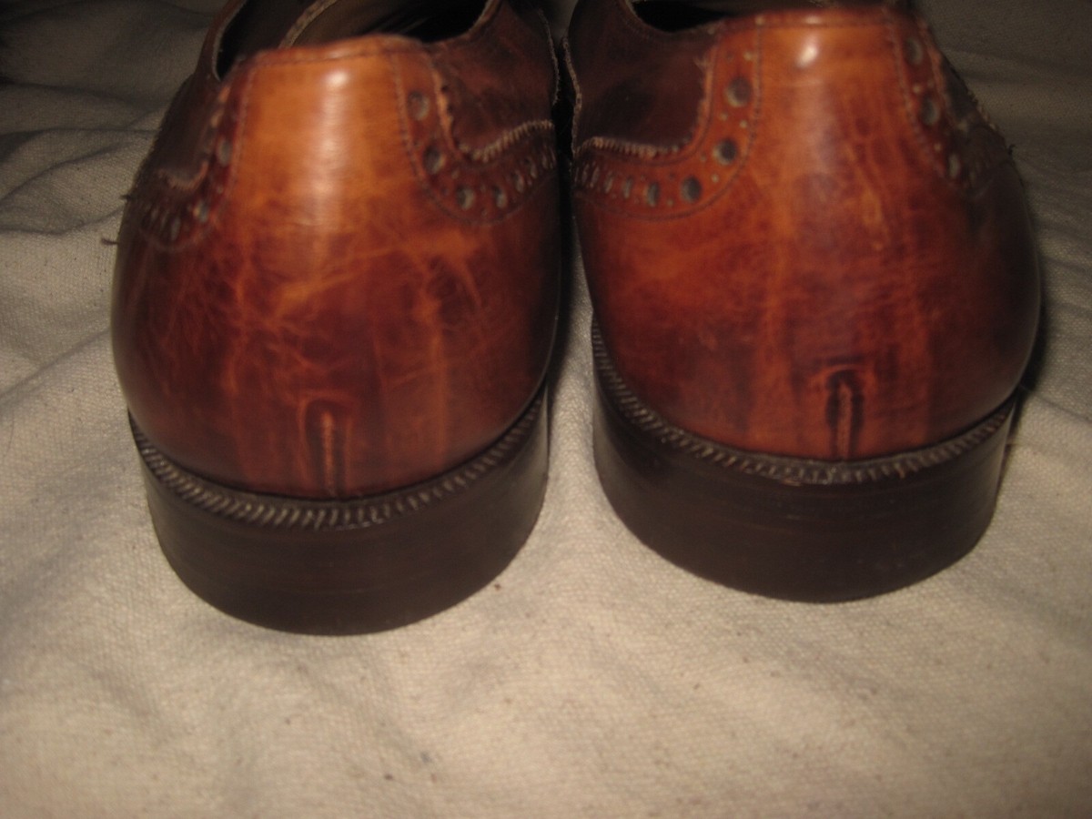 Vintage Cole Haan Suede Wingtip Shoes. Bench Made in England. Size 9D. VGC. Cole Hann Bench Made England Mens Wingtip Oxfords Dress  main image 3