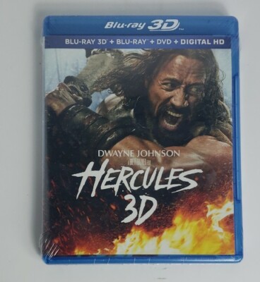 Hercules (Blu-ray/DVD, 2014, 3-Disc Set) 3D Factory Sealed