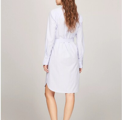 tommy hilfiger long sleeve shirt dress Long-Sleeve Belted Oxford Shirtdress