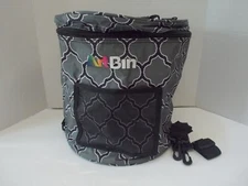 NEW ART BIN Gray Black Quatrefoil Yarn Drum for Crochet Knitting Needle Crafts