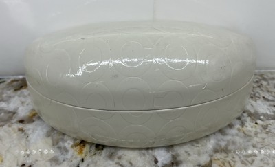 Ivory Coach Sunglass Case Coach Ivory White Embossed Signature Eyeglass Hard Shell  main image 4