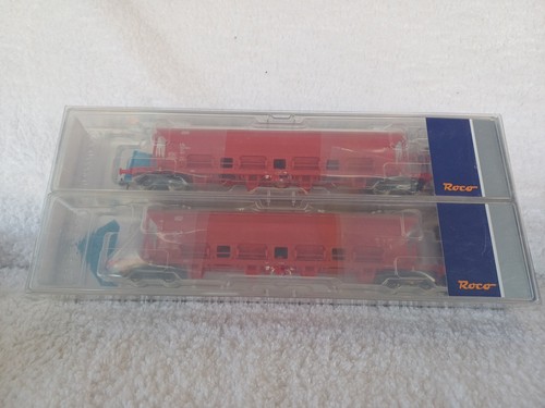 Roco HO Gauge 67087 DB 4 ejes Bogie autodescarga tolva vagones paquete doble conjunto | Zustand: New