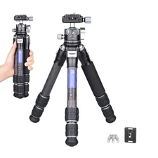 Carbon Fiber Tripod Desktop Mini Tripod Camera Stand Tabletop Tripod Ball Head