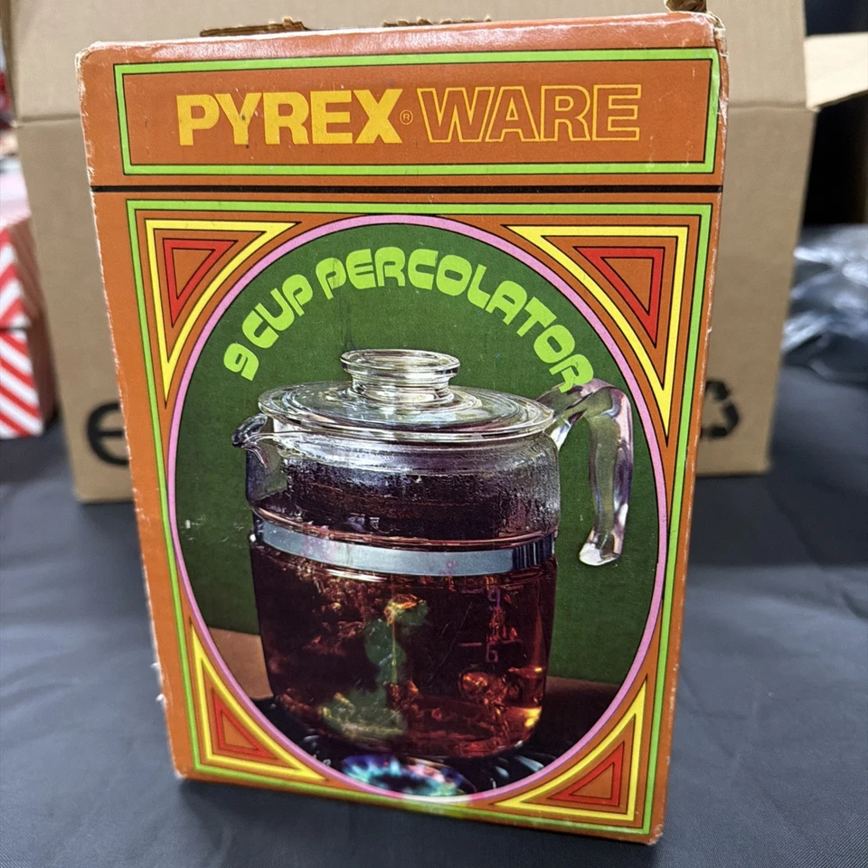 Vintage NEW!!! Pyrex Ware 9 Cup Glass Percolator 7759 Estate Find -H3 - Image 2 of 4