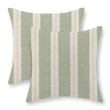 Pillow Covers 18 x 18 Inch Set of 2 18" x 18" Pack of 2 Sage Green Polka Dot