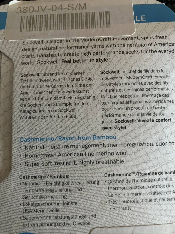 Calcetines Sockwell Cashmarino, tallas pequeñas-medianas (4-7,5 tallas de zapatos) Bandeau Foto 4 de 4
