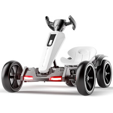 12V Electric Kids Foldable Go Kart Ride On Toy Adjustable Seat EVA Wheels Age3-6