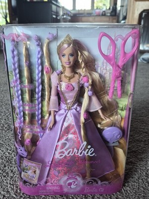 Rare 2008 Barbie Cut And Style Rapunzel Doll 