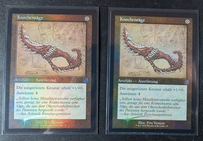 MTG | 2x Knochensäge / Bone Saw | NM | DE | BRR 70 | Retro Artifact | FOIL