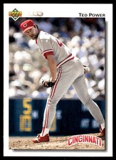 Ted Power 1992 Upper Deck #680 Reds MLB READ FREE SHIPPING AutographDen