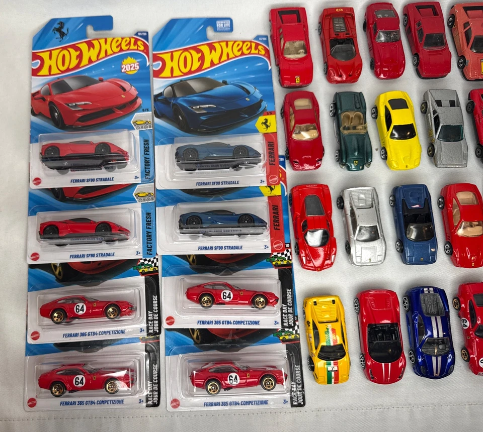 Loose Ferrari Diecast Lot Hot Wheels Matchbox – F40 Enzo 458 Rare Mix - Image 2 of 4