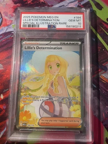 PSA 10 Lillie's Determination 184/132 Me01 Mega Evolution SIR Holo EN 2025