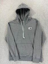 The North Face Stitched Logo Hoodie Sweatshirt Men's Medium Gray