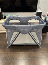 Nuna Sena Aire Pack and Play Playard Travel Crib w/ Carry Bag  3 Sheets