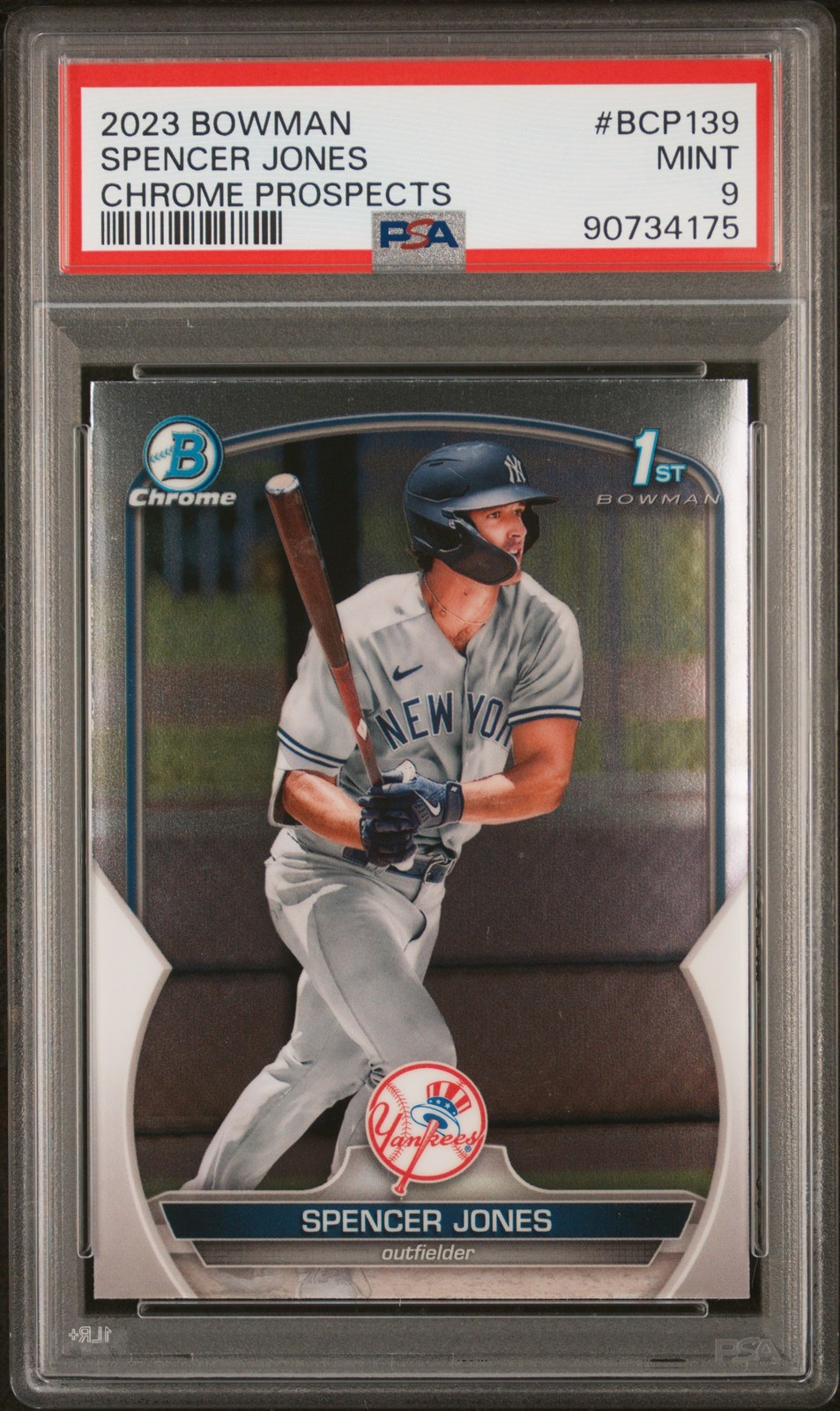 2023 BOWMAN CHROME PROSPECTS #BCP139 SPENCER JONES PSA 9