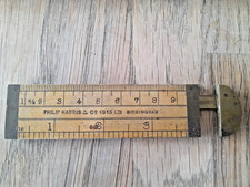 Philip Harris & Co Vintage Buchsbaum Messschieber Messgerät.